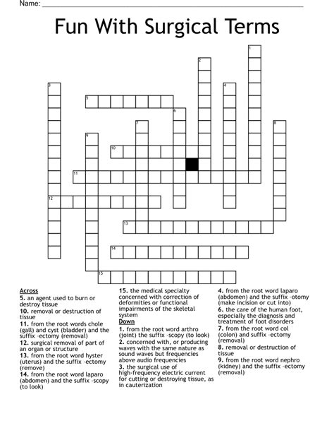 cutter crossword|surgical cutter crossword.